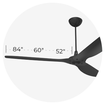 Haiku is available in 3 diameter options