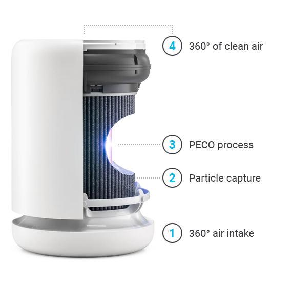 Molekule home air purifiers use PECO technology