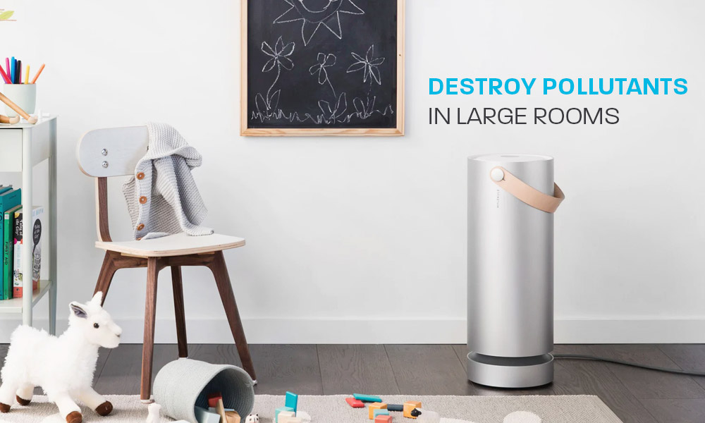 Molekule Air Purifier destroys pollutants in large rooms