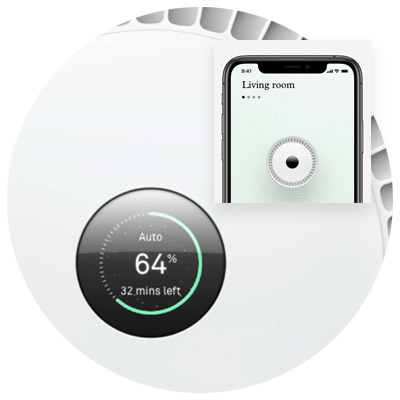 Molekule Air has a touchscreen and control app