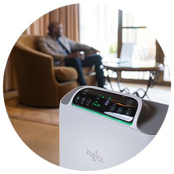 Zogics NSpire Air Filtration System with Intelligent Odor Sensing