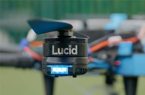 Lucid Drone D1 Disinfecting close up