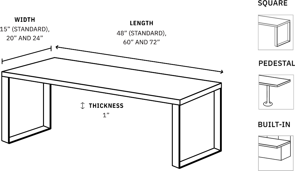 Specifications for locker benches