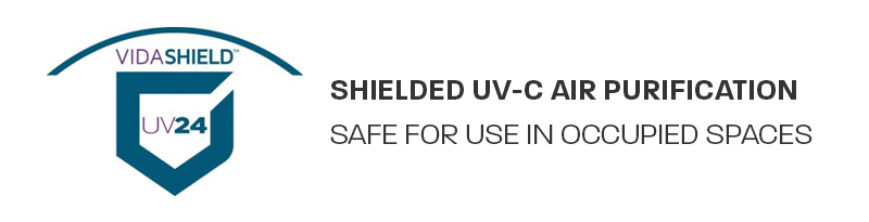 Vidashield UV24 Air Purification System safe for use in occupied spaces