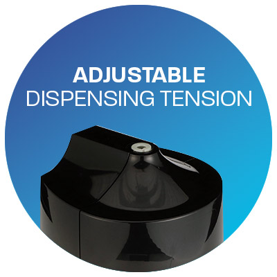 Adjustable dispensing tension