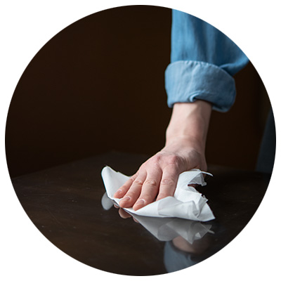 Antibacterial Disinfecting Wipes for use on hard, non-porous surfaces