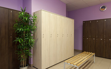 Zogics Club Laminate Lockers with multiple finishes