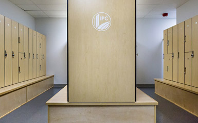 Zogics Club Phenolic Lockers with wooden texture finish