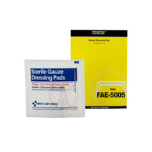 First Aid Only SmartCompliance SmartTab ezRefill, Gauze Bandage, 3"x3", FAE-5005 (10 bandages/box)