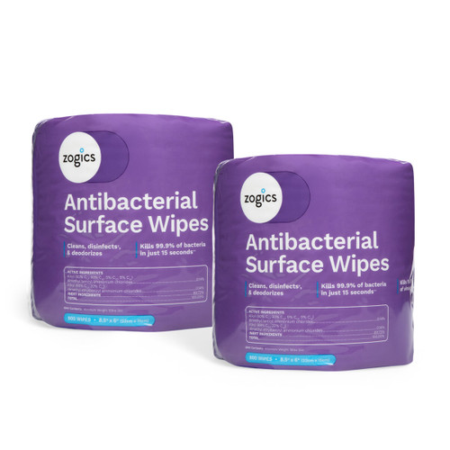 Zogics Antibacterial Disinfecting Wipe Refills, Z800-2 (2 rolls/case)