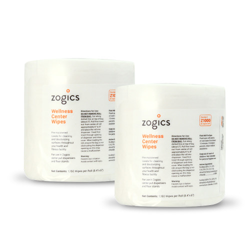 Zogics Cleaning Wipes, Refills, Z1000-2, (2 rolls/case)