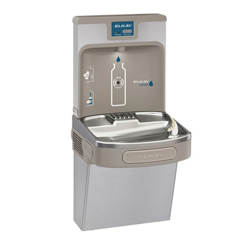 ELKAY Enhanced EZH2O Bottle Filling Station & Single ADA Cooler, Quick Change Filter, Filtered 8 GPH , Stainless Steel, LZS8WSSP