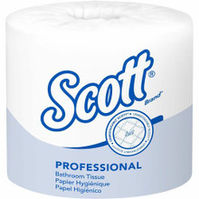 Kimberly-Clark Scott 1-Ply Standard Roll Bathroom Tissue, 05102 (1210 sheets/roll) (80 rolls/case)