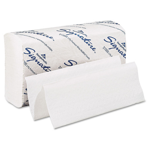Georgia-Pacific Professional Paper Towel, 9 1/5 x 9 2/5, White, 21000 (125 sheet/sleeve) (16 sleeves/case)