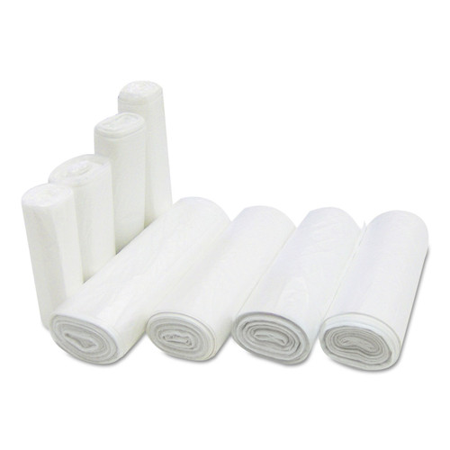 Inteplast Group High-Density Can Liner, 4-Gal, Clear, 50/Roll