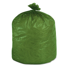 EcoSafe 13 Gallon Compostable Bags, 24" x 30", 0.85 Mil, Low-Density, Heavy-Duty, Green, (45/Case) | Stout by Envision