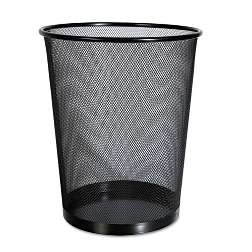 Universal Office Products Mesh Wastebasket, 18qt, Black