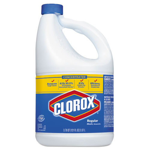 Clorox Concentrated Bleach, 121 oz Bottle (3/case) - Zogics