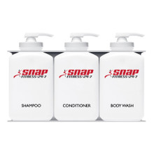 Snap Fitness Bulk Personal Care 3 Chambers Refillable Dispenser