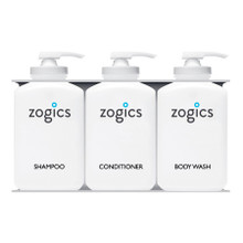 Zogics Bulk Personal Care 3 Chamber Refillable Dispensers
