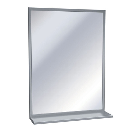 American Specialties Channel Frame Mirror with Shelf