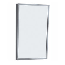 Bobrick Stainless Fixed Tilt Frame Mirror
