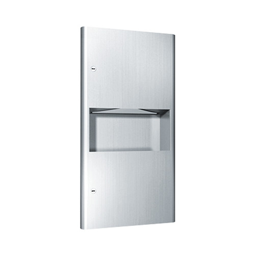 American Specialties Recessed Paper Towel Dispenser and Waste Receptacle