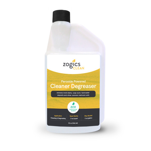 Zogics Peroxide Powered Cleaner Degreaser (32 oz or Case of 6)