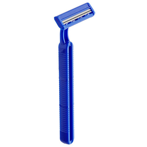 Quality Lightweight Twin Blade Razor, Blue (500 razors/case)