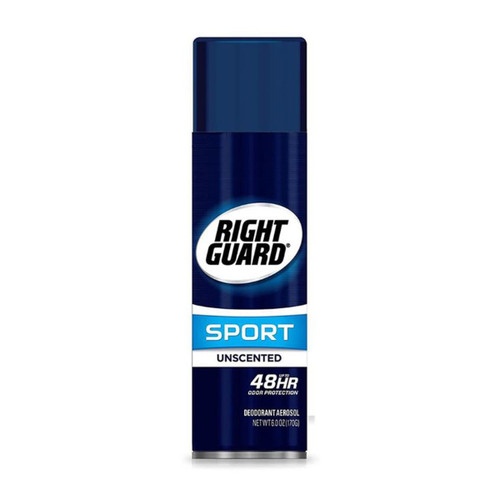 Right Guard Sport Antiperspirant Aerosol Spray, Unscented, 6 oz