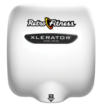 XLERATOR Hand Dryer, Retro Fitness on White