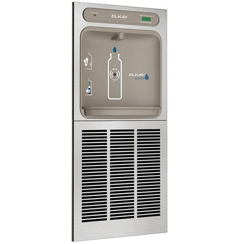 Elkay LZWSM8K In-Wall EZH2O Filtered Refrigerated Bottle Filling Station - 8 GPH, Stainless