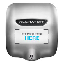 XLERATOR Hand Dryer, Stainless Steel, Custom Special Image, XL-SB-SI