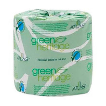 Atlas Green Heritage Toilet Tissue, 2-Ply 500', Atlas 275 (96 rolls/case)