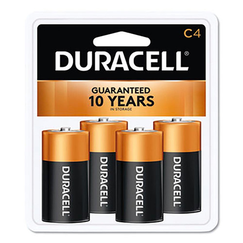Duracell CopperTop Alkaline C Batteries, 4/Pack