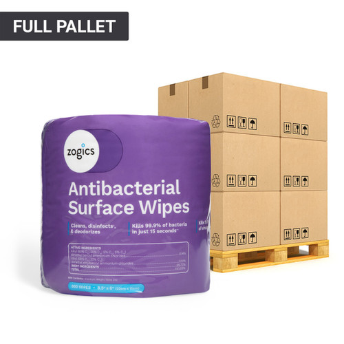 Antibacterial Disinfecting Wipes Pallet (1 Pallet, 36 Cases, 144 Rolls)