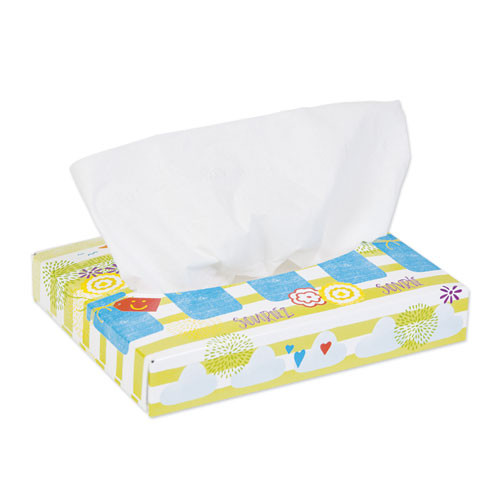 White Facial Tissue Junior Pack, 2-Ply (40 Sheets/Box - 80 Boxes/Carton) | Kleenex
