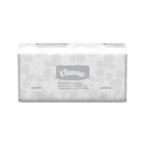 Premiere Folded Towels, White, Case (25 packs of 120) | Kleenex