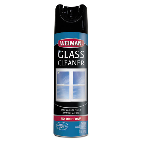 Weiman Glass Cleaner, Aerosol - 19 oz