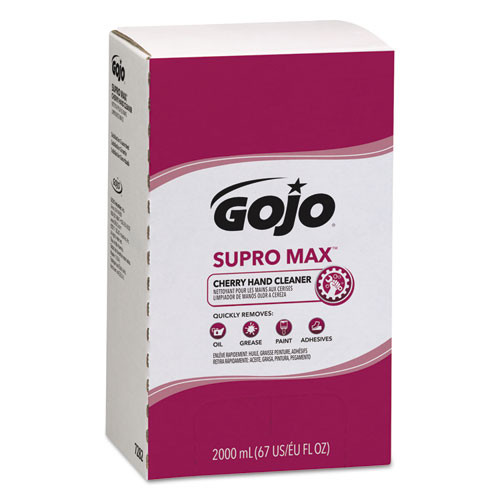 Supro Max Cherry Lotion Hand Cleaner, 2,000 mL Refill, 4/Carton | Gojo