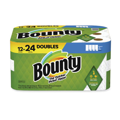 Kitchen Roll Paper Towel, 2-Ply, White (90 sheets/roll) | Bounty