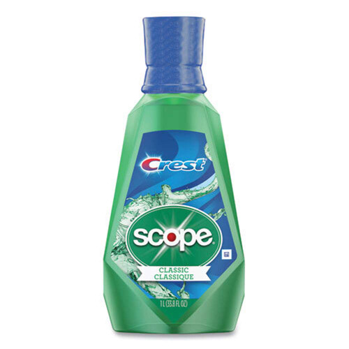 Mouth Rinse, Classic Mint, 1 L Bottle, 6/Carton |Scope