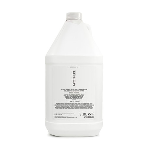 Apotheke White Vetiver Bath Gel/Hand Wash, 1 Gallon (+$39.95)