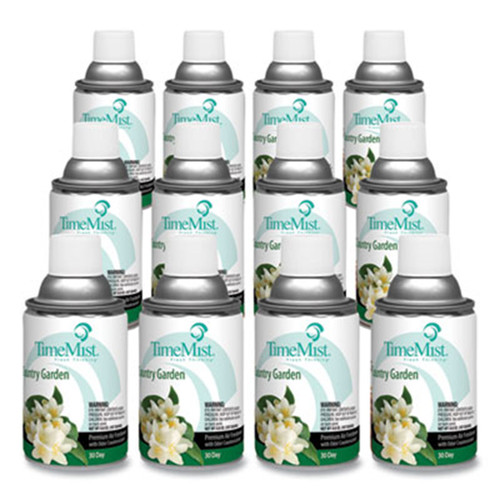 Premium Metered Air Freshener Refill, Country Garden, 6.6 oz (12 refills/case) | TimeMist
