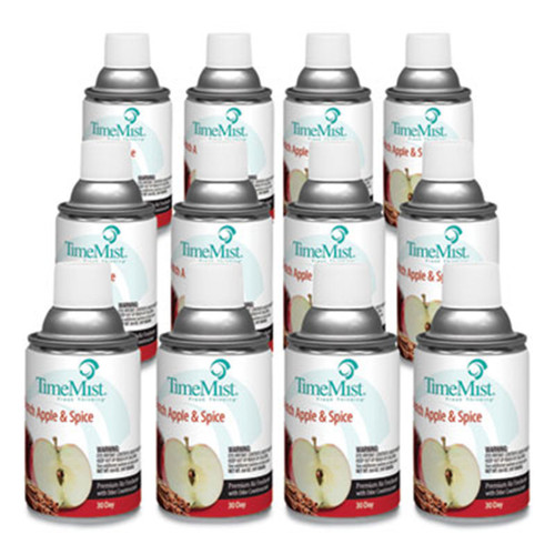 Premium Metered Air Freshener Refill, Dutch Apple and Spice, 6.6 oz (12 refills/case) | TimeMist