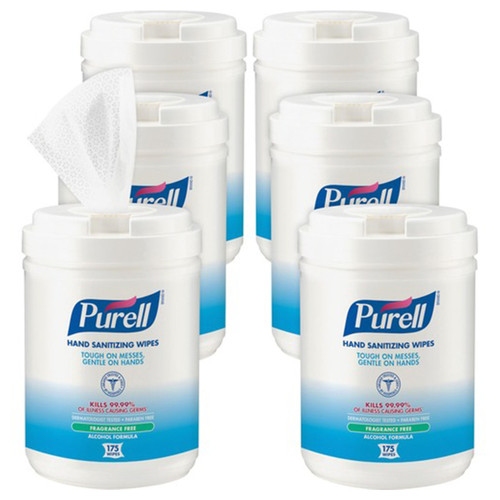 PURELL Hand Sanitizing Alcohol Wipes (175/tub, 6/case)