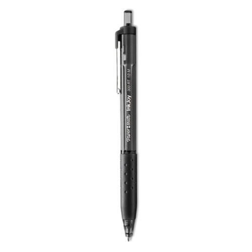 Paper Mate InkJoy 300 RT Ballpoint Pen, Refillable, Black (12/pack)