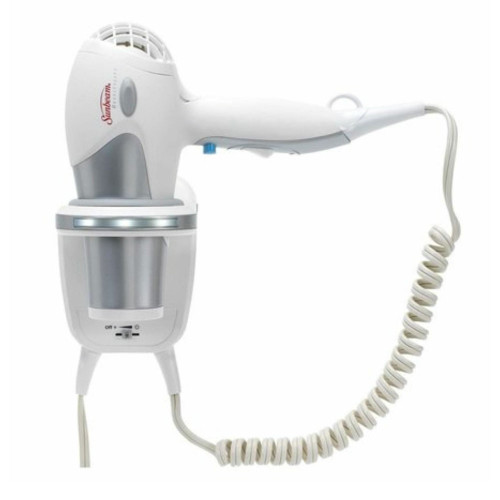 GreenSense Full-Size Hair Dryer with LED Nightlight, 1200/1875 watts, White (4 Pack) | Sunbeam