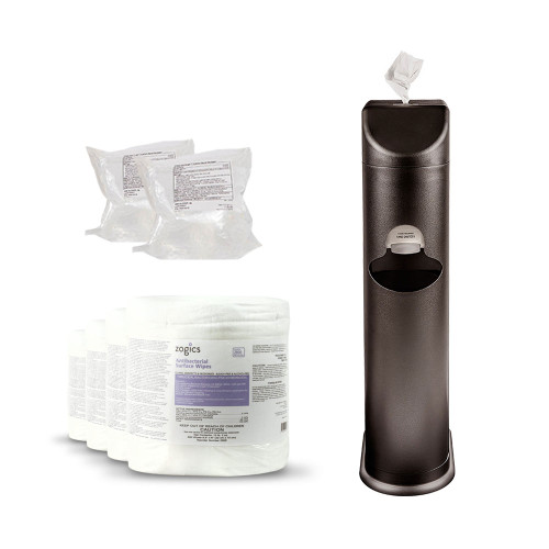 Stand-Up Stainless Steel Wipes Dispenser – Zoom Wipes