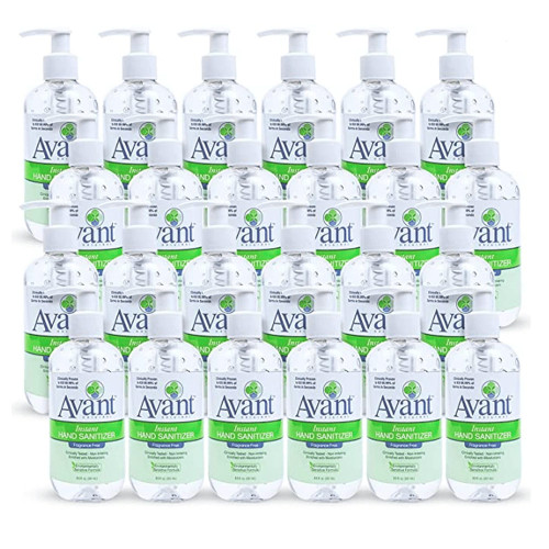 Avant 8.5 oz Alcohol Gel Fragrance Free Hand Sanitizer, (24/case)
